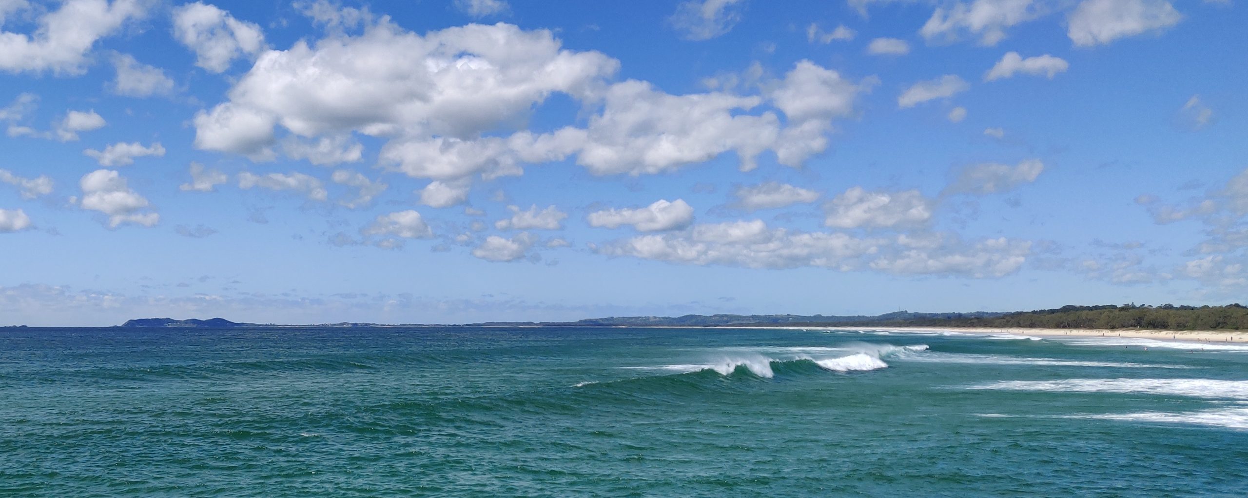 View from Brunswick Heads south to Cape Byron