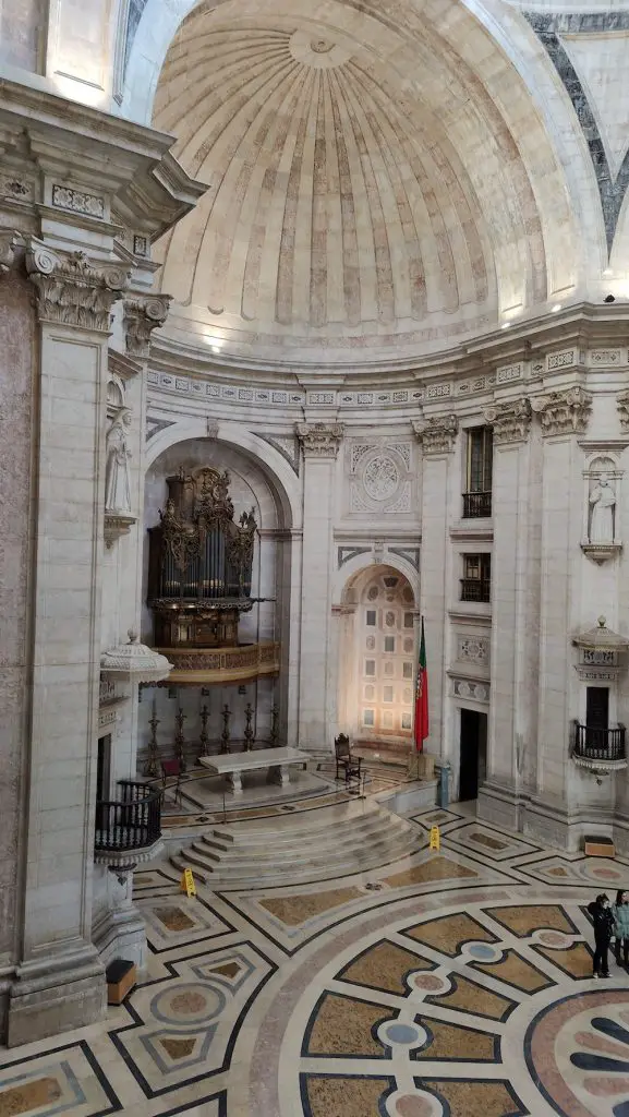 Inside Santa Engracia church