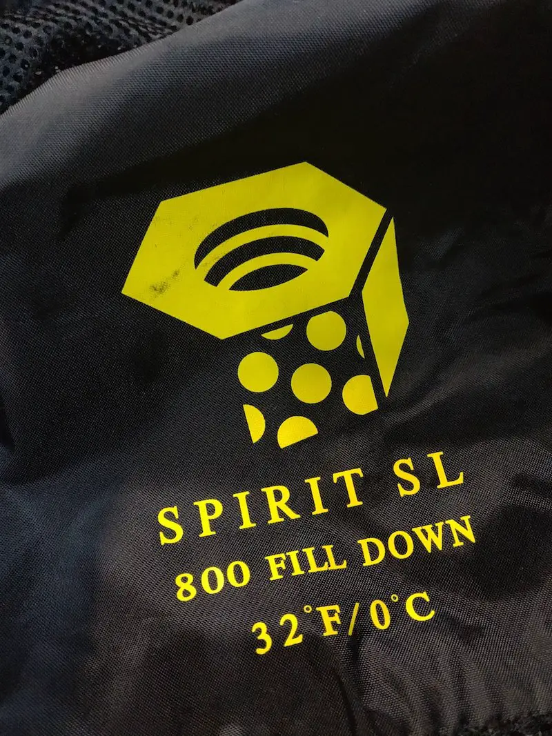 Mountain Hardware Sleeping bag Spirit SL