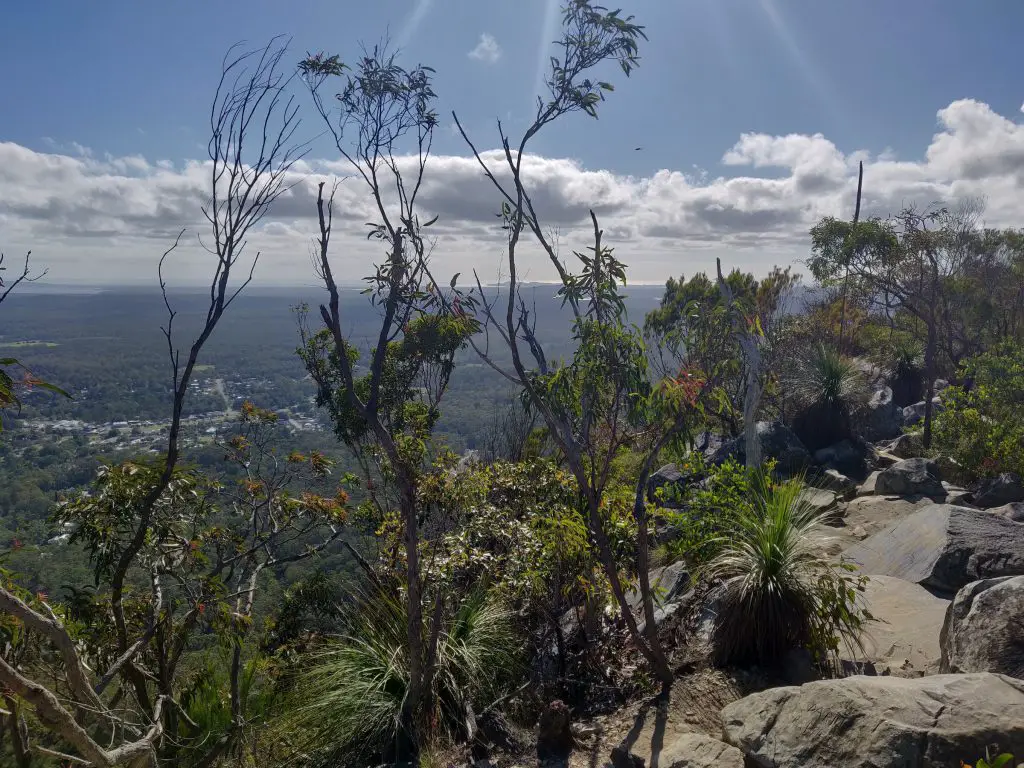 Pomona and Noosa from Mt Cooroora