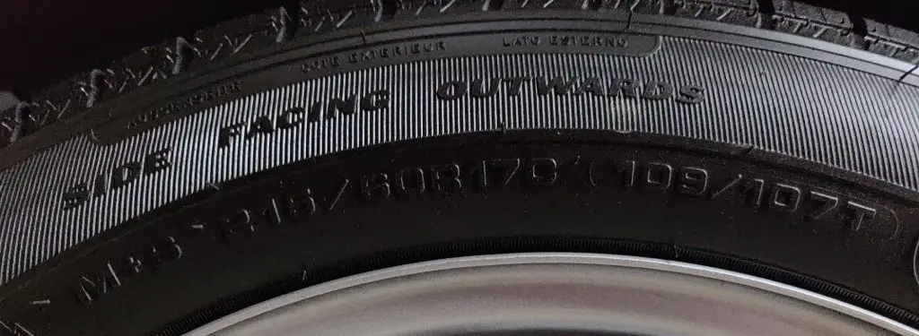 Goodyear tyre size