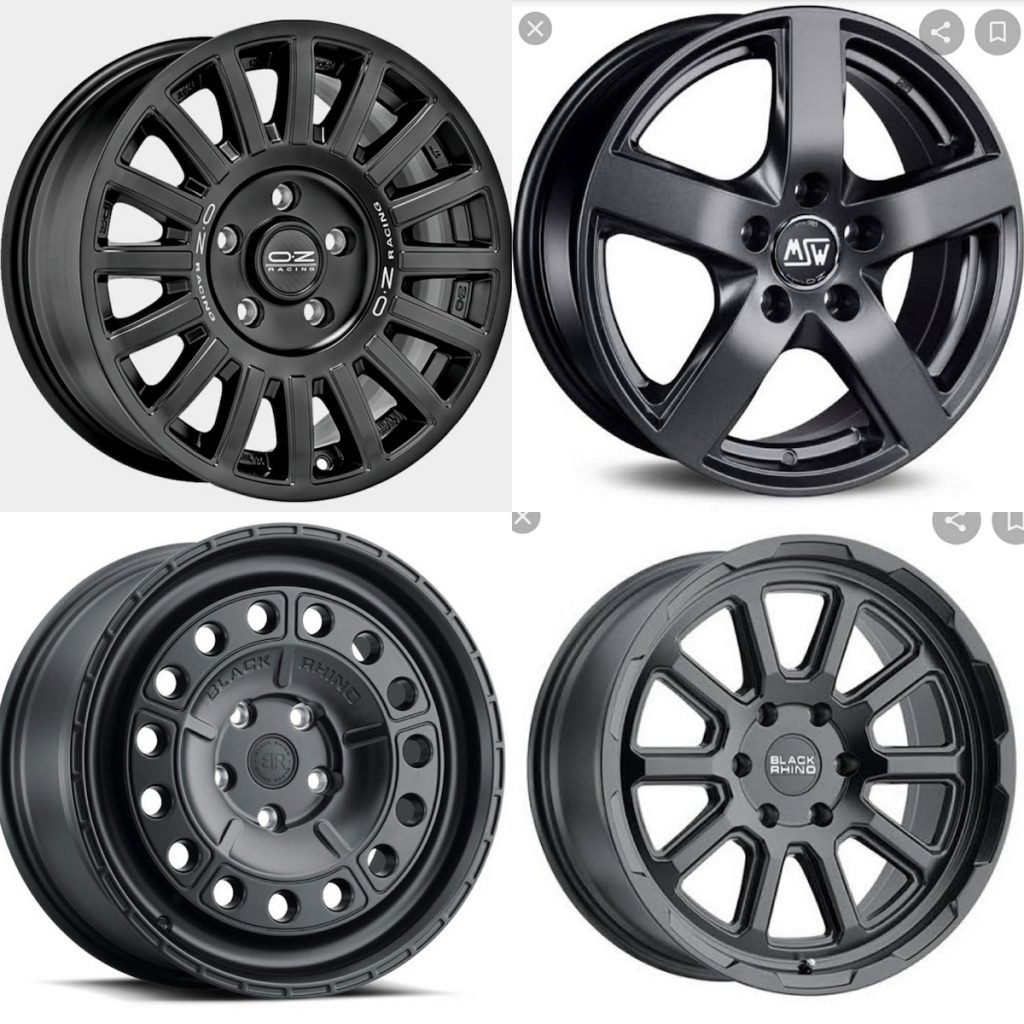 Shortlist 17 inch black rims